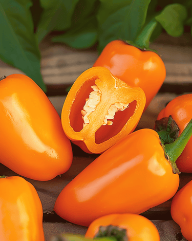 Sweet Pepper Snacking Mini Orange seeds (Capsicum annuum) – annual vegetable