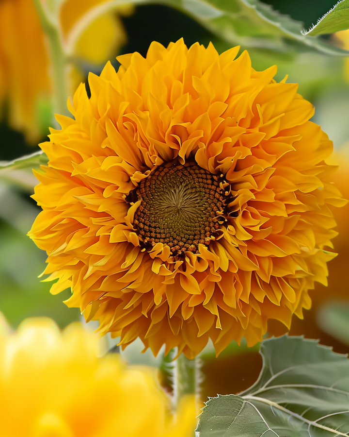 Sunflower Sungold Double Dwarf seeds (Helianthus annuus) – annual flower