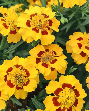 Graines d'œillet d'Inde Naughty Marietta (Tagetes patula) – fleur annuelle