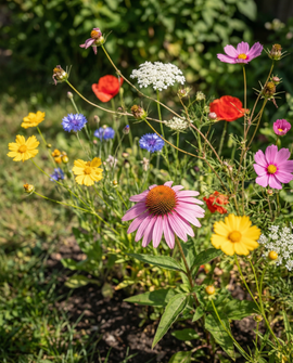 Graines de fleurs pour oiseaux mélange annuel couverture 15m2 plein soleil