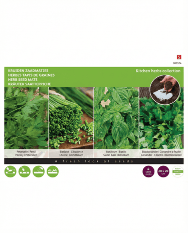 Mats 4 Pack 20x20 Cm seeds (Petroselinum crispum) – seed mats