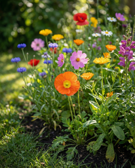 Summer Flower Mix Seeds Annual 100 M2 Coverage 400 G Pack